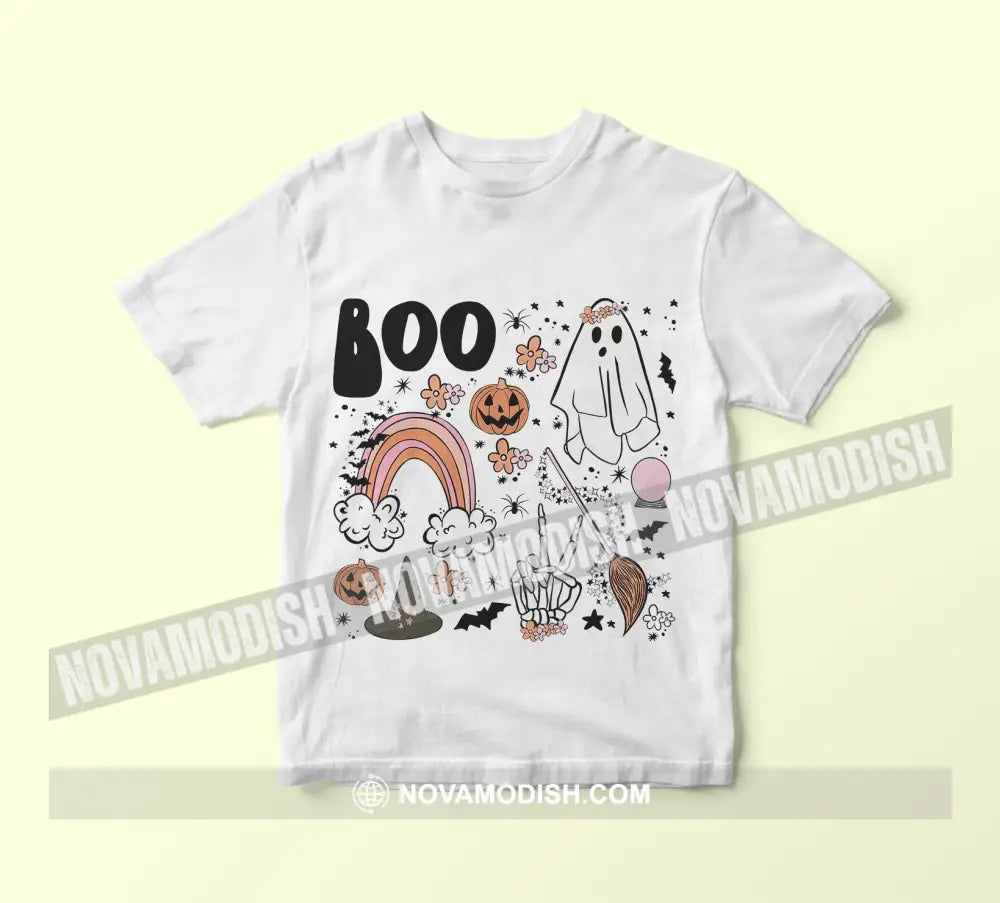 Unisex T-Shirt Halloween Classic Boo T-Shirt Hoodie