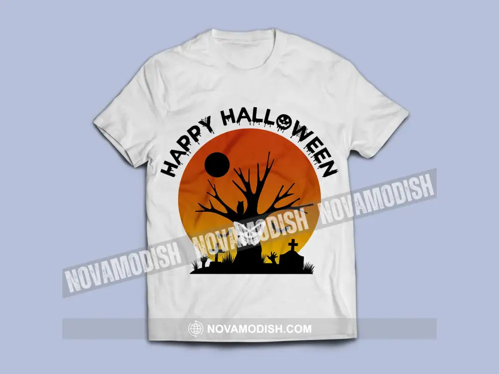 Unisex T-Shirt Halloween Happy Halloween T-Shirt