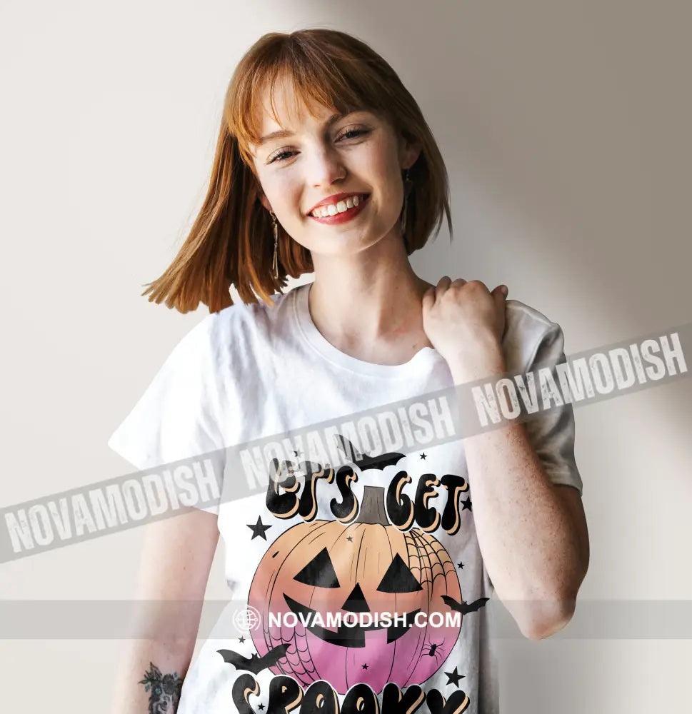 Unisex T-Shirt Halloween Let’s Get Spooky T-Shirt Hoodie