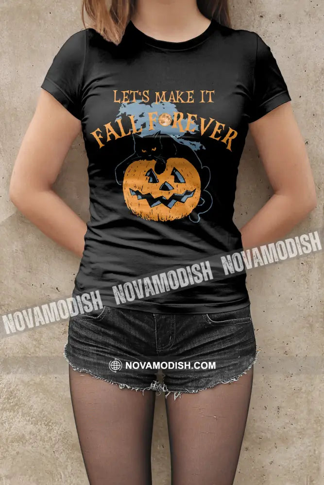 Unisex T-Shirt Halloween Make It Fall Forever T-Shirt Hoodie