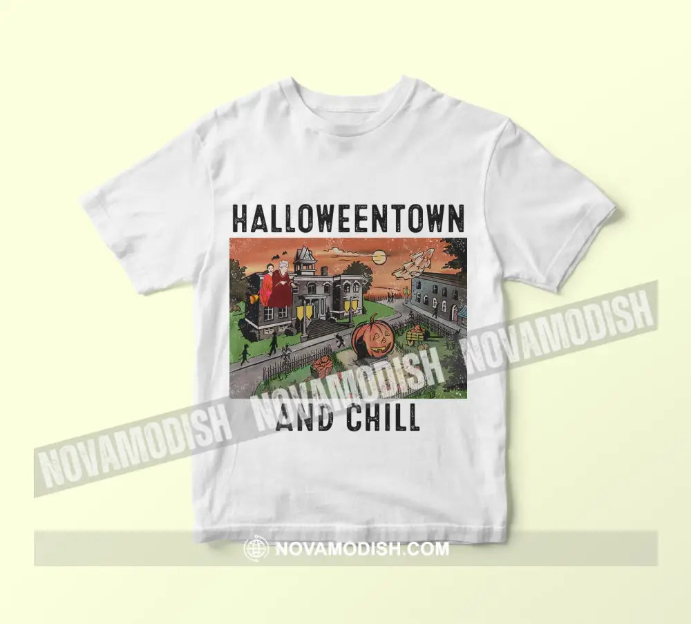 Unisex T-Shirt Halloween Halloween Town T-Shirt Hoodie