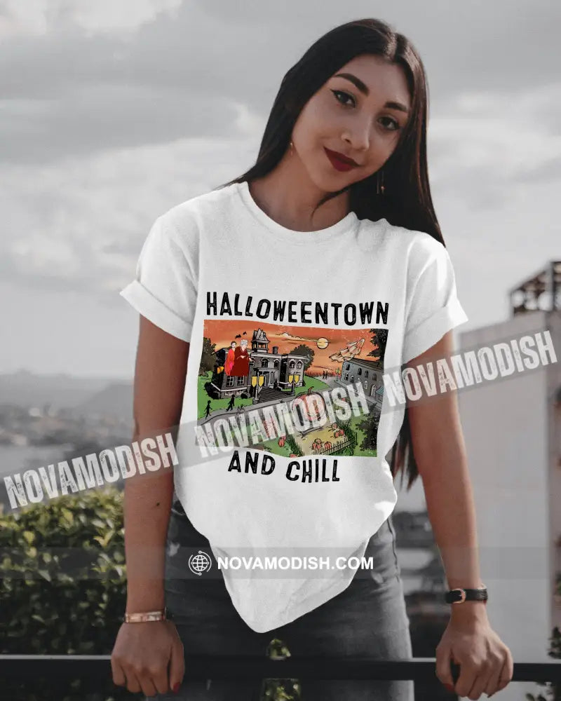 Unisex T-Shirt Halloween Halloween Town T-Shirt Hoodie
