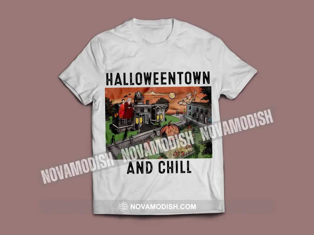 Unisex T-Shirt Halloween Halloween Town T-Shirt Hoodie