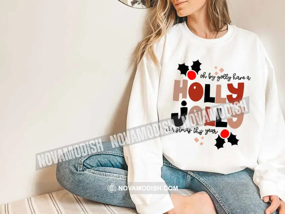 Unisex T-Shirt Holly Jolly Christmas Hoodie Gift For T-Shirt