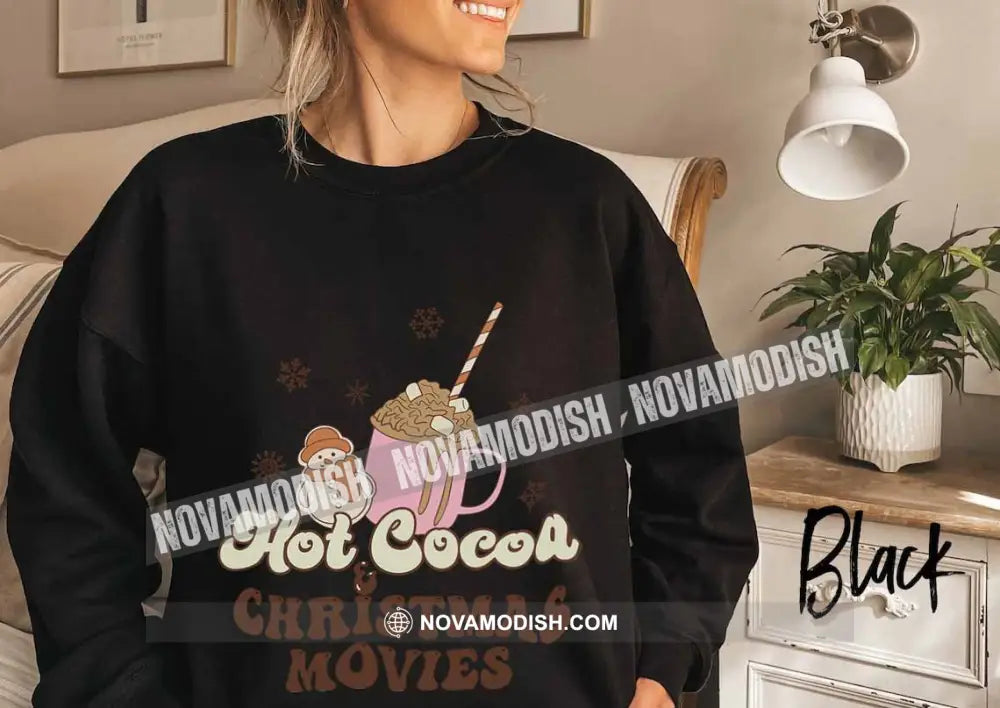 Unisex T-Shirt Hot Cocoa And Christmas Movies Christmas Hoodie Gift For T-Shirt