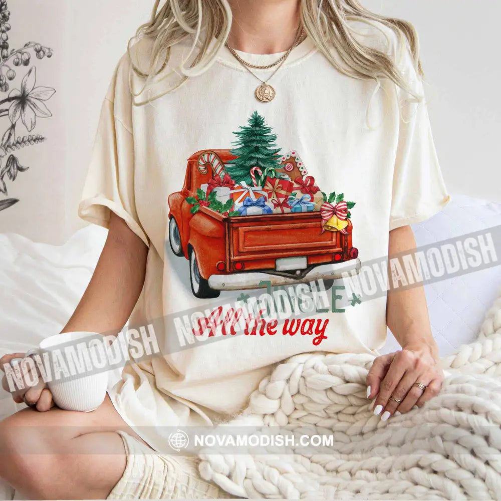 Unisex T-Shirt Jingle All The Way Christmas Hoodie Gift For Classic Tee / Beige S T-Shirt