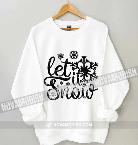 Unisex T-Shirt Let It Snow Christmas Hoodie Gift For T-Shirt