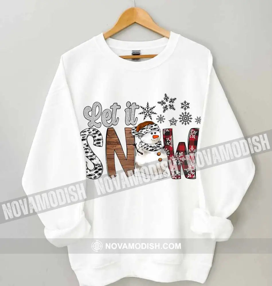 Unisex T-Shirt Let It Snow Christmas Hoodie Gift For T-Shirt