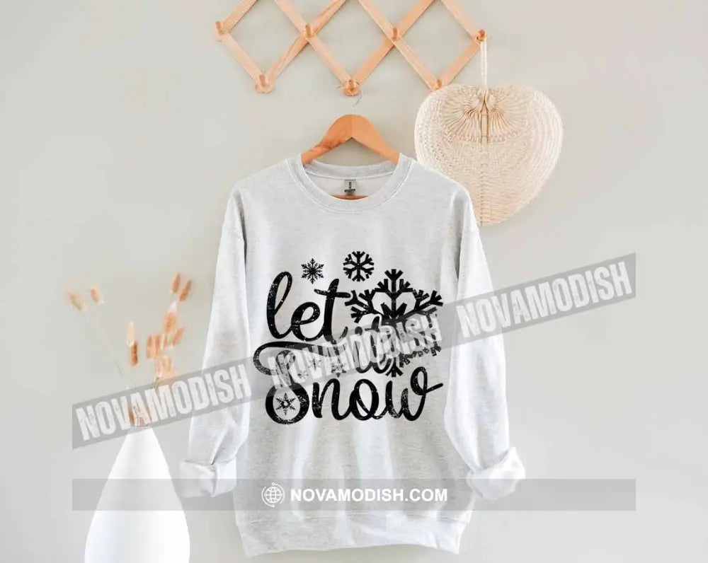 Unisex T-Shirt Let It Snow Christmas Hoodie Gift For T-Shirt