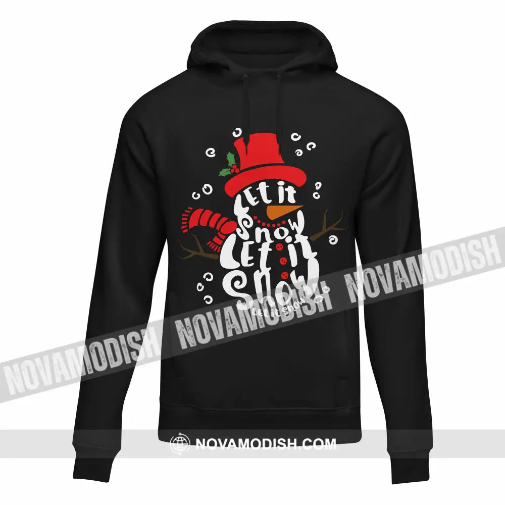 Unisex T-Shirt Let It Snow Show Shirt Christmas Hoodie Gift For Hoodie / Black S T-Shirt