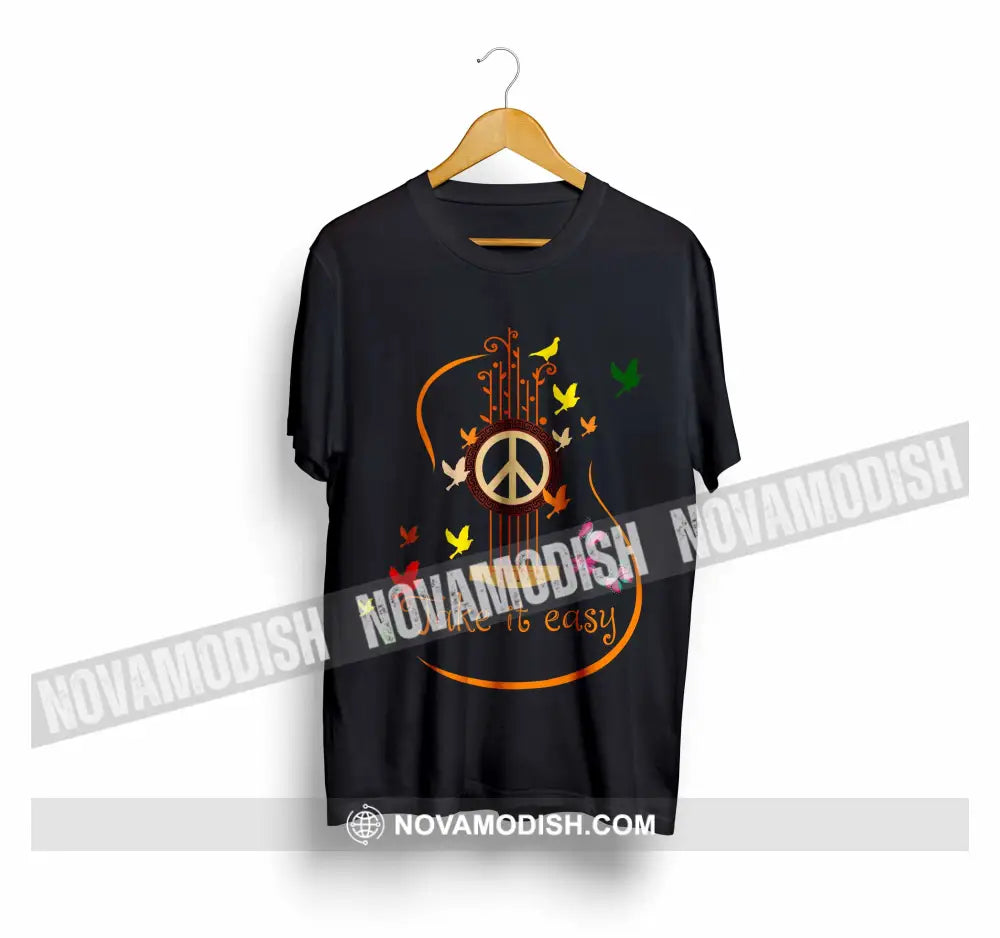 Unisex T-Shirt Peace And Love Take It Easy Peace No War Shirt Apparel T-Shirt