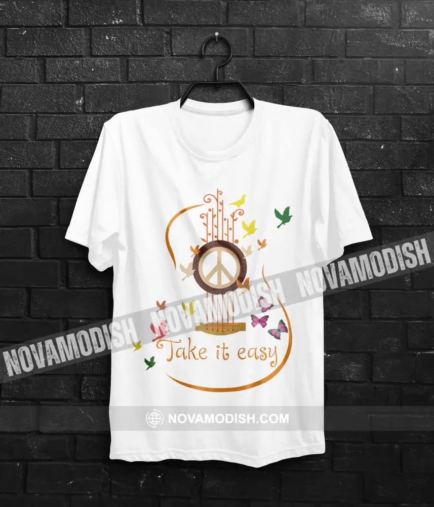 Unisex T-Shirt Peace And Love Take It Easy Peace No War Shirt Apparel T-Shirt