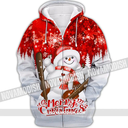 Unisex T-Shirt Snow White Shirt Christmas Hoodie For Zipper / S