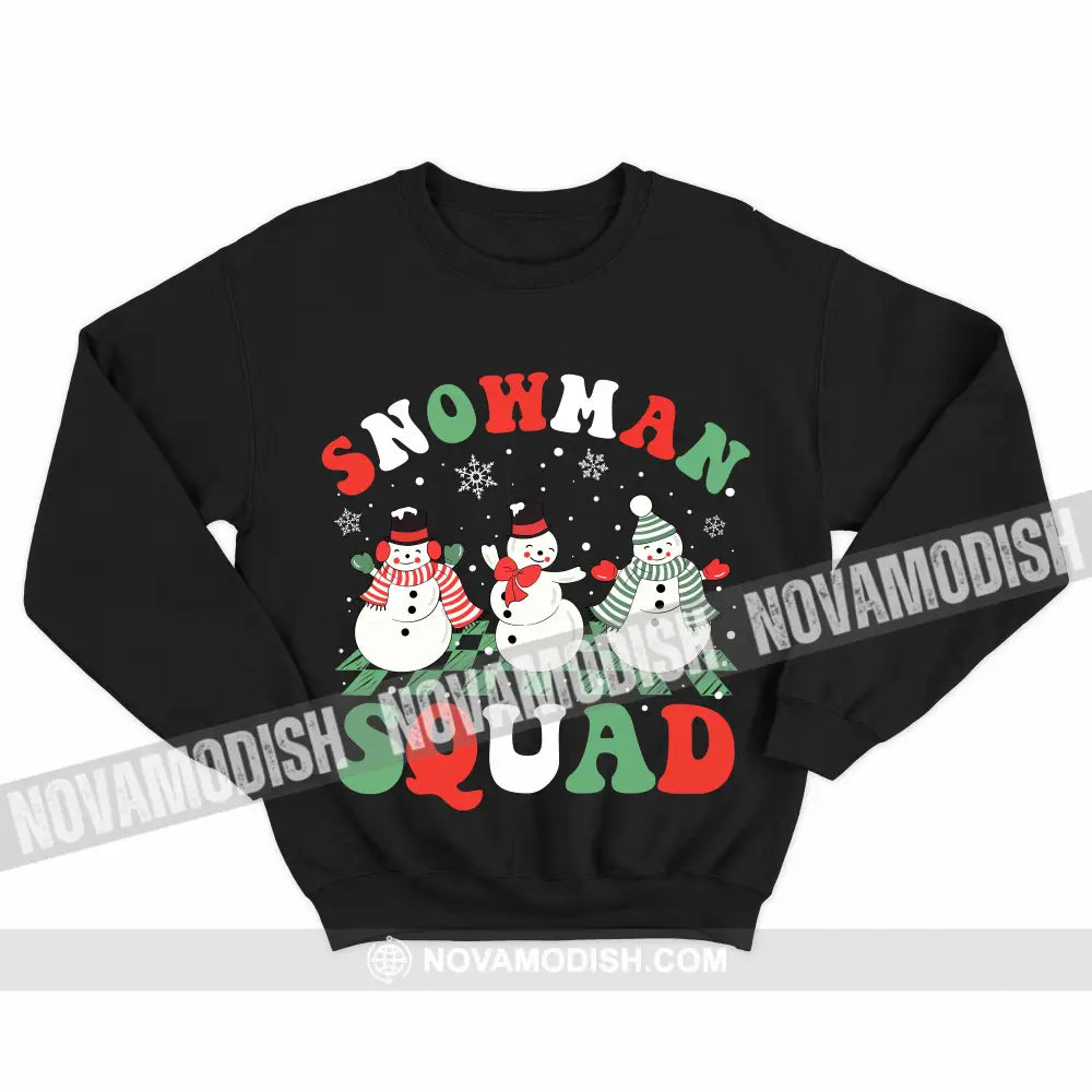 Unisex T-Shirt Snowman Squad Shirt Christmas Hoodie Gift For T-Shirt