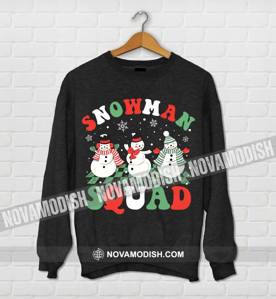 Unisex T-Shirt Snowman Squad Shirt Christmas Hoodie Gift For T-Shirt