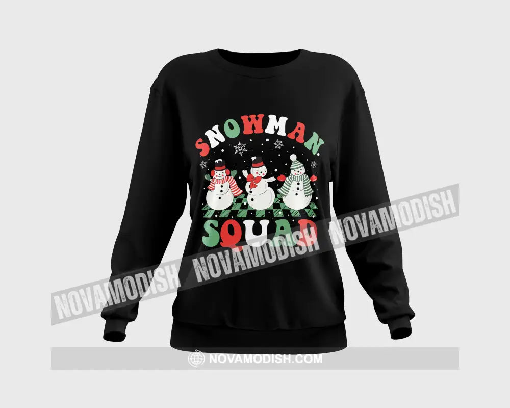 Unisex T-Shirt Snowman Squad Shirt Christmas Hoodie Gift For T-Shirt