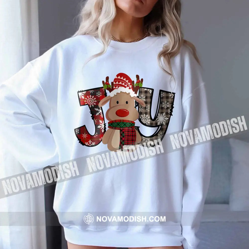 Unisex T-Shirt The Joy Christmas Hoodie Gift For Long Sleeve / White S T-Shirt