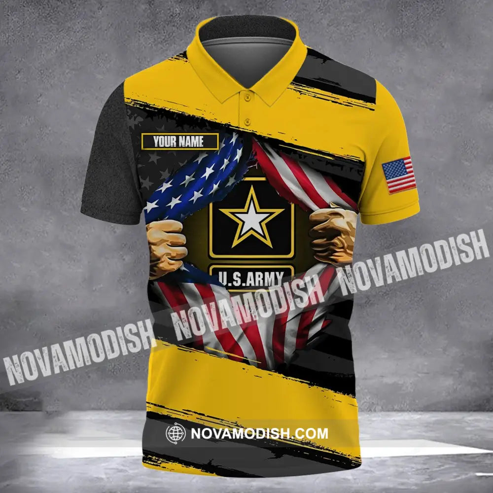 United States Army - American Soldiers Est 1775 Customized U.s. Veteran Polo Shirt Gift For