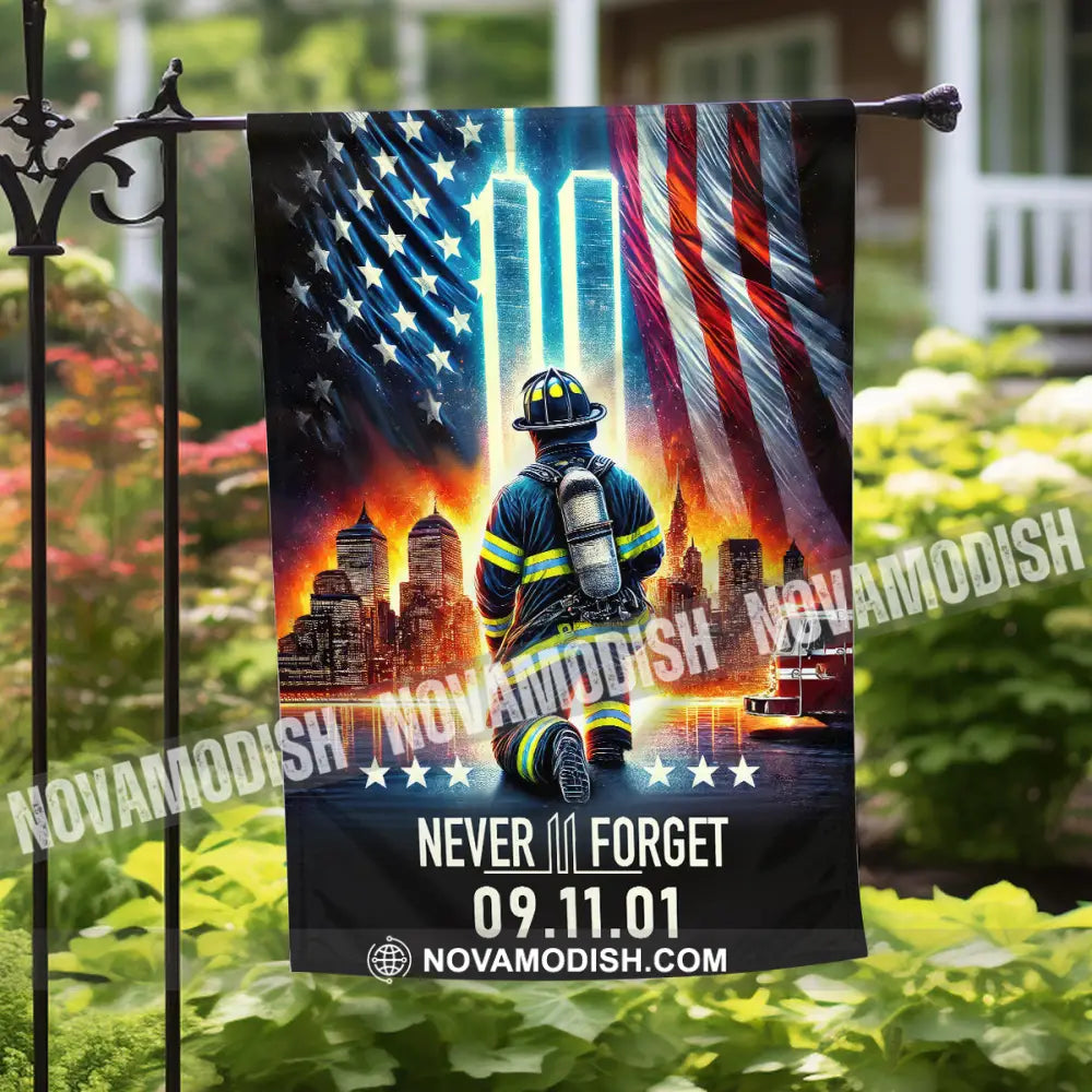 United States Flag Fireman 911 Memorial - American 12×18 Inch / 30X45 Cm Packing: Only Flag