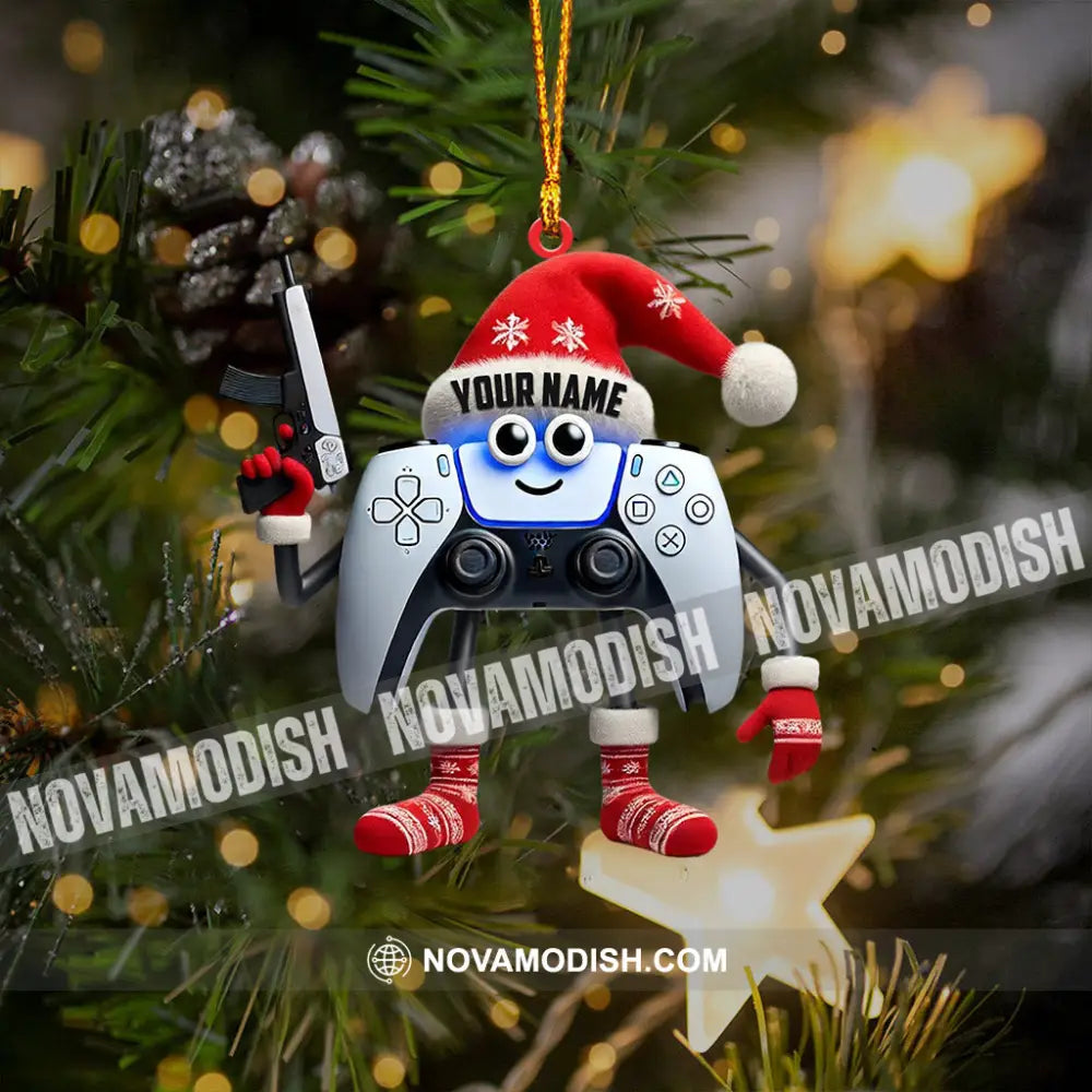 Video Gamer Home Decor Christmas Ornament Personalized