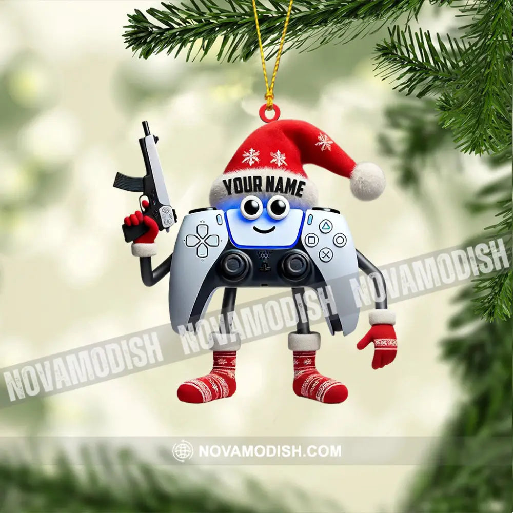 Video Gamer Home Decor Christmas Ornament Personalized