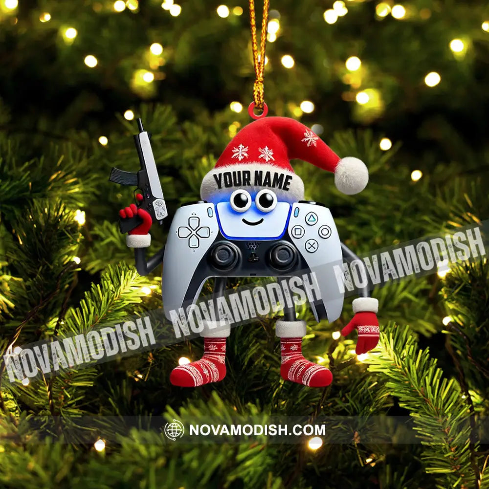 Video Gamer Home Decor Christmas Ornament Personalized