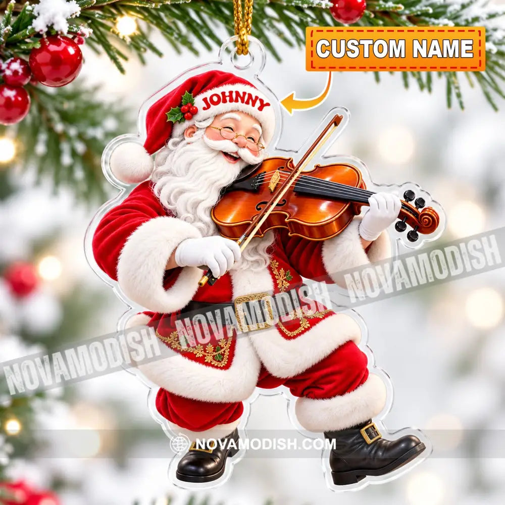 Violin Home Decor Christmas Ornament Personalized Ornament - 3.54’’ / 1 Ornament - Ornament