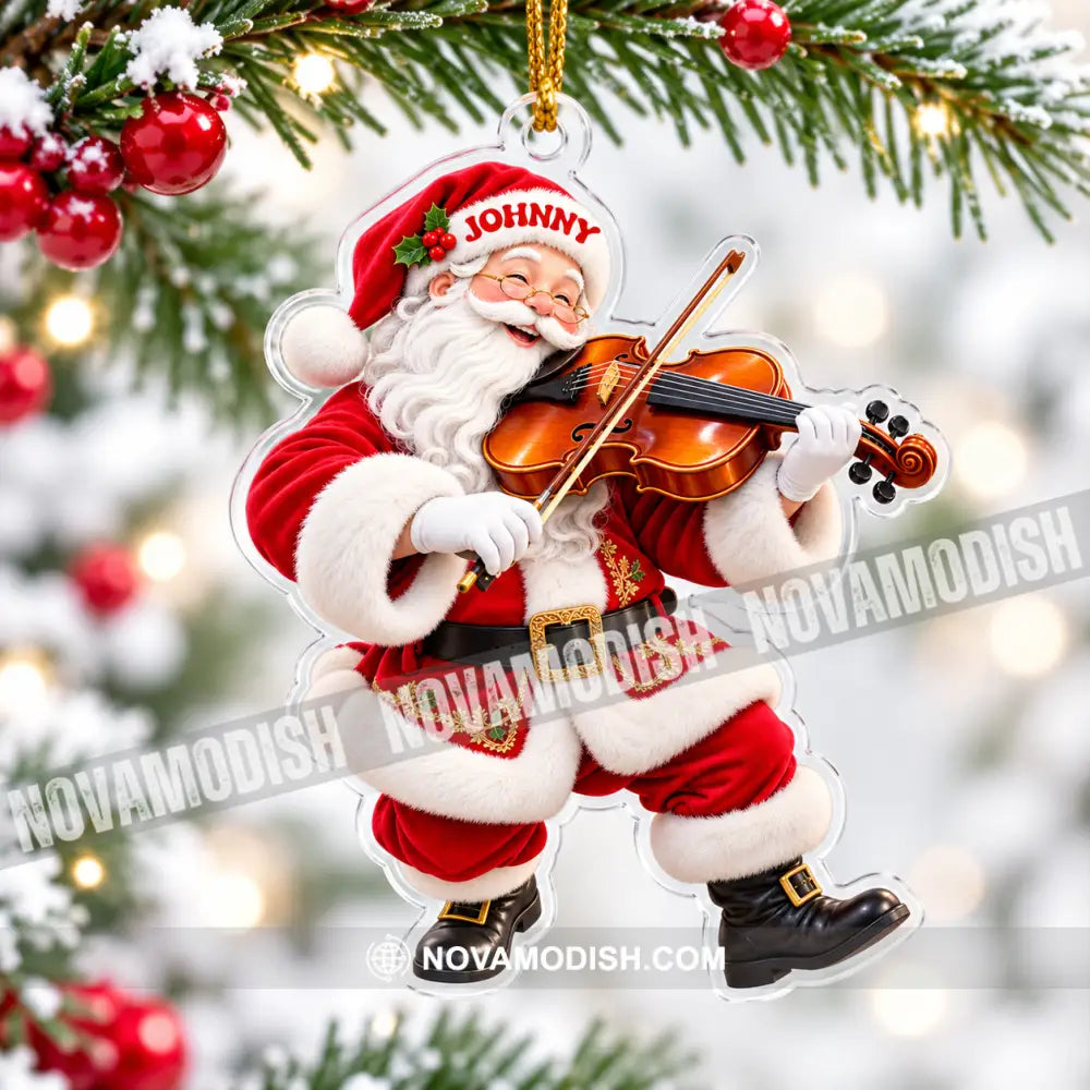 Violin Home Decor Christmas Ornament Personalized Ornament - Ornament