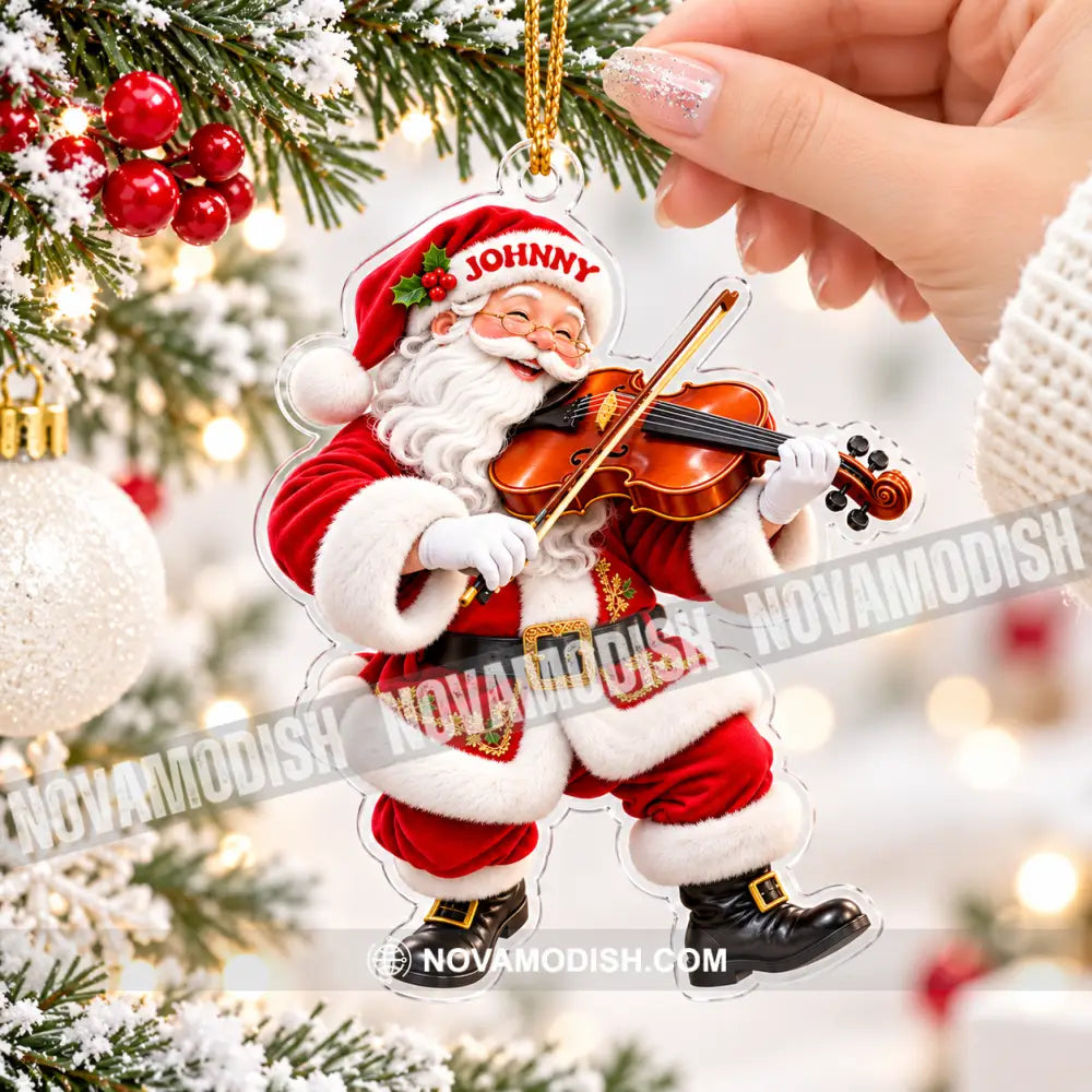 Violin Home Decor Christmas Ornament Personalized Ornament - Ornament