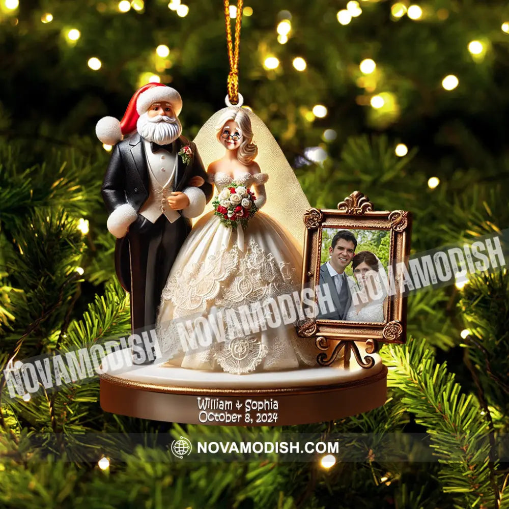 Wedding Home Decor Christmas Ornament Personalized