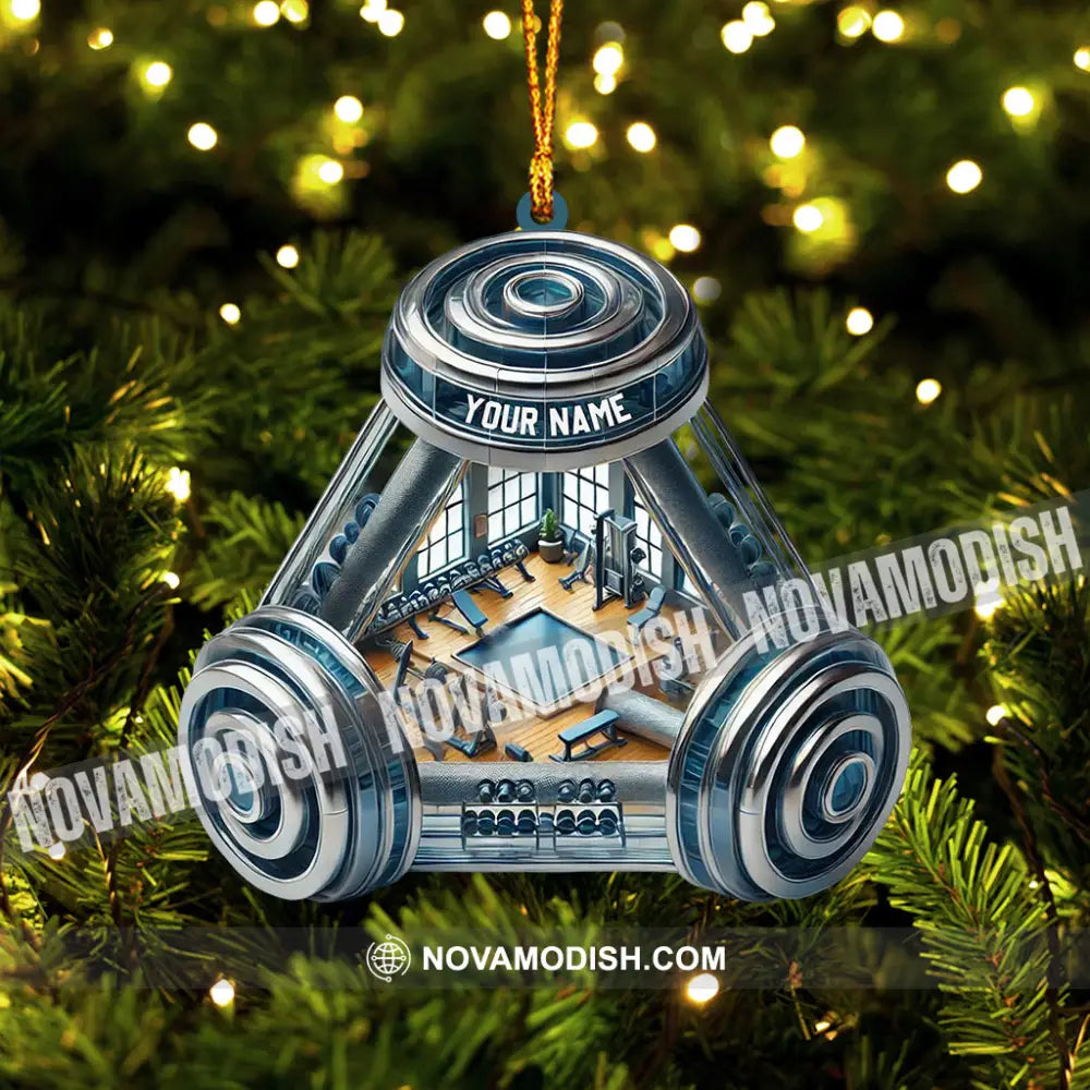 Weight Room Christmas Home Decor Ornament Personalized