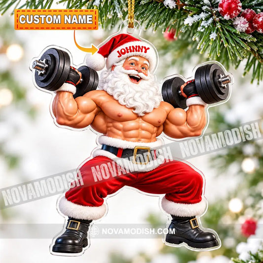 Weightlifting Home Decor Christmas Ornament Personalized Ornament - 3.54’’ / 1 Ornament - Ornament