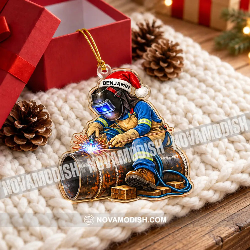 Welder Home Decor Christmas Ornament Personalized Ornament - Ornament