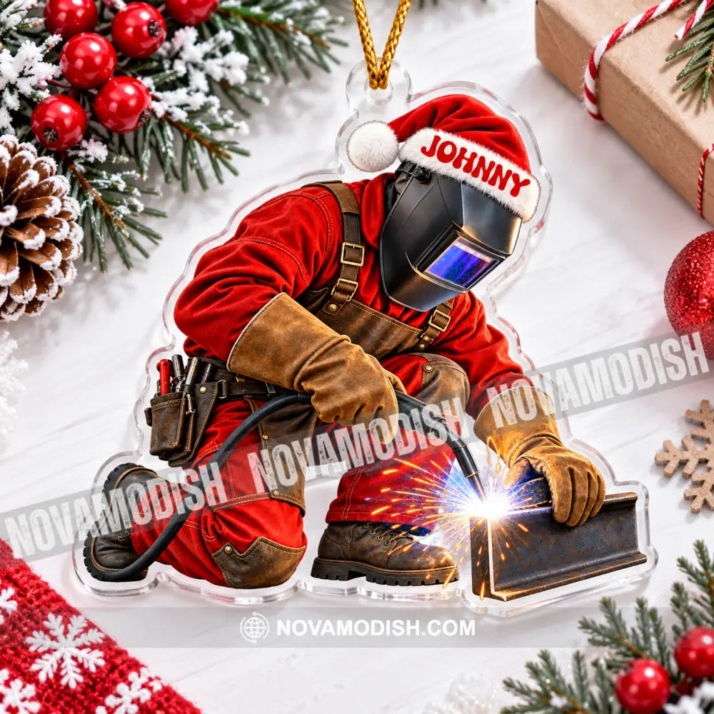 Welder Home Decor Christmas Ornament Personalized Ornament - Ornament