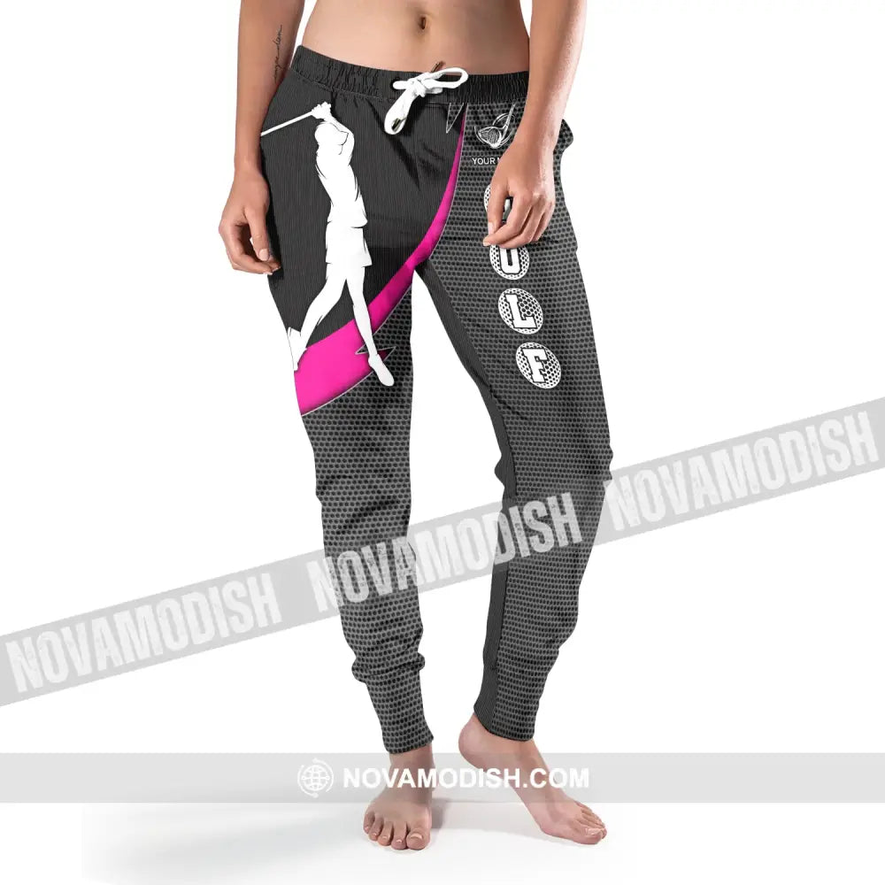 Woman Jogger Custom Golf Pants Gift For Golfter Tee Golfing Gifts