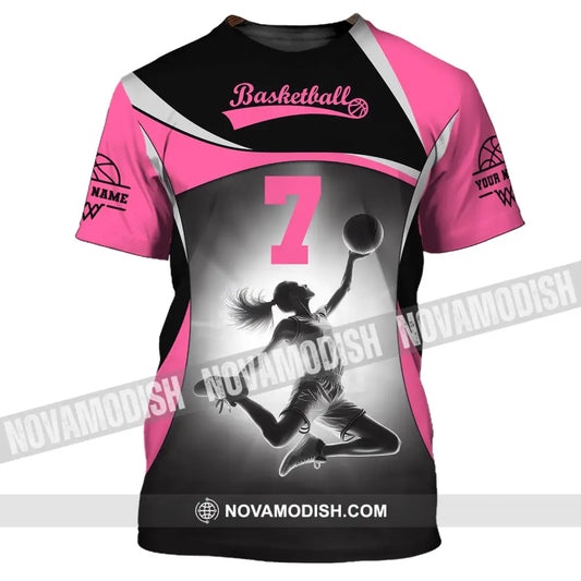 Woman Shirt Custom Name And Number Volleyball T-Shirt For Team Gift Players / S