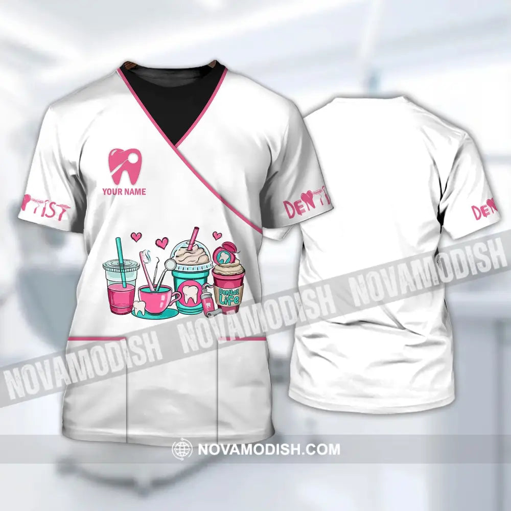 Woman Shirt - Custom Name Dentist T-Shirt - Personalized Dental Shirt - Gift For Dentists T-shirt