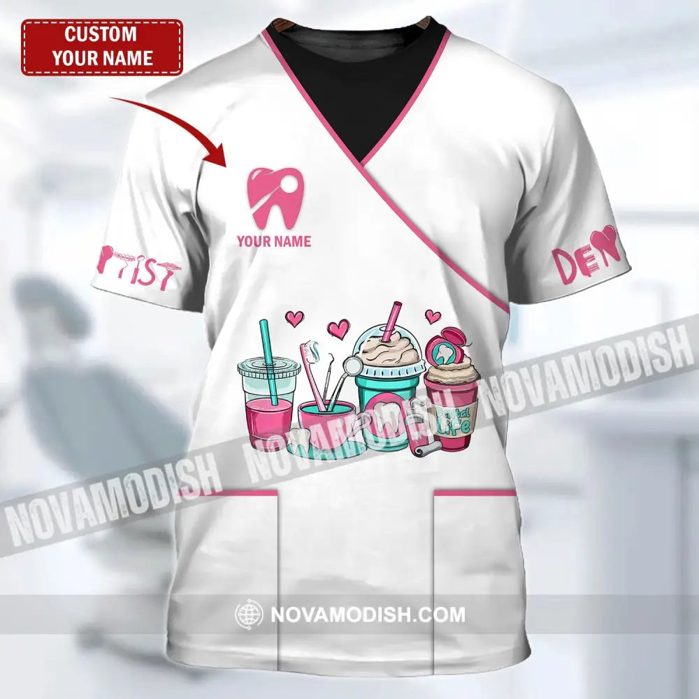Woman Shirt - Custom Name Dentist T-Shirt - Personalized Dental Shirt - Gift For Dentists T-shirt