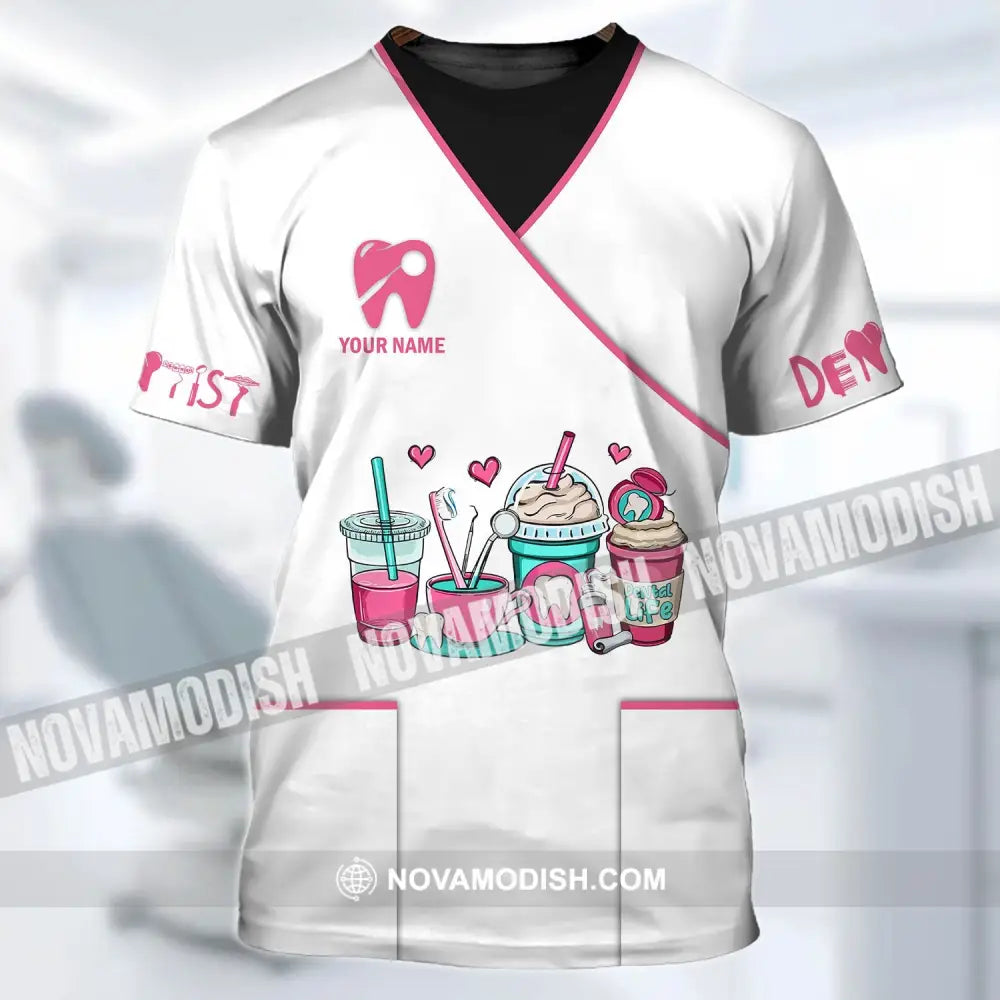 Woman Shirt - Custom Name Dentist T-Shirt - Personalized Dental Shirt - Gift For Dentists T-shirt