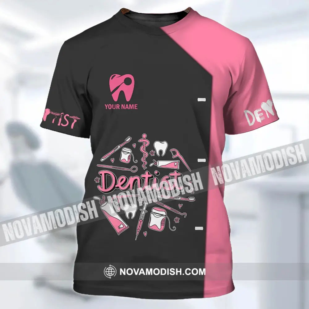 Woman Shirt - Custom Name Dentist T-Shirt - Personalized Dental Shirt - Gift For Dentists T-shirt
