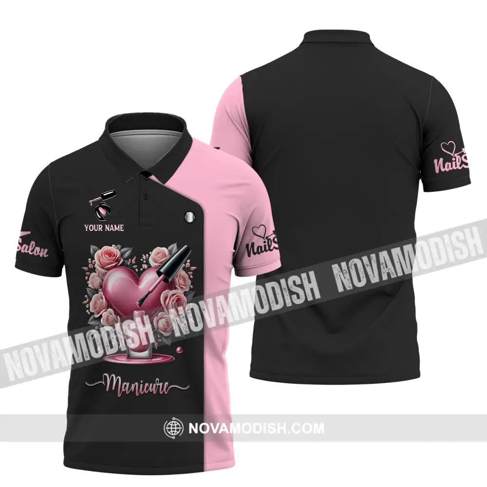 Woman Shirt Custom Name Massage Therapist T-Shirt For Therapists Uniform Polo / S T-Shirt