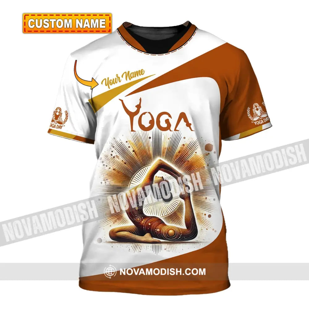 Woman Shirt Custom Name Yoga T-Shirt Hoodie Long Sleeve Gift For Lover T-Shirt