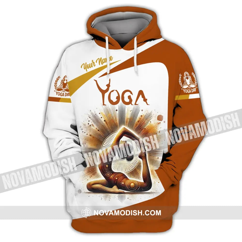 Woman Shirt Custom Name Yoga T-Shirt Hoodie Long Sleeve Gift For Lover / S T-Shirt