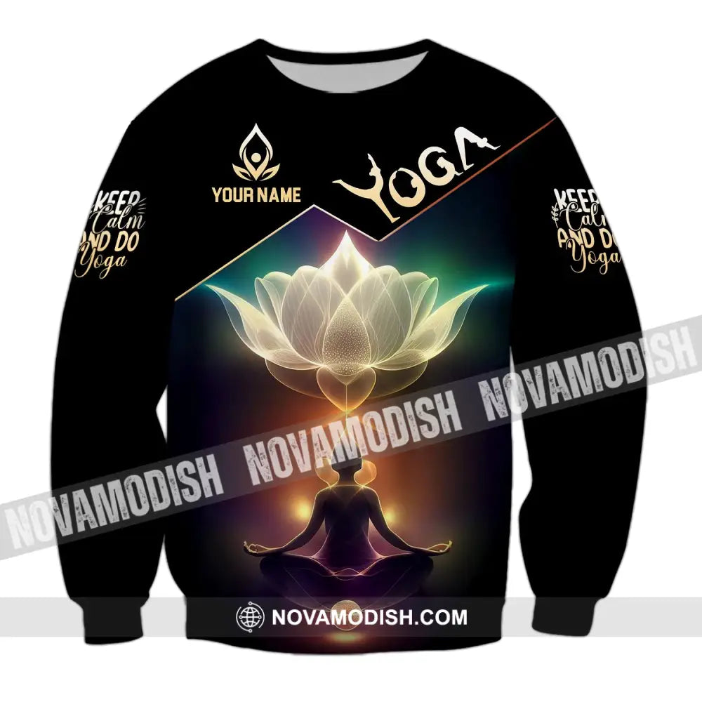 Woman Shirt Custom Name Yoga T-Shirt Hoodie Long Sleeve / S T-Shirt