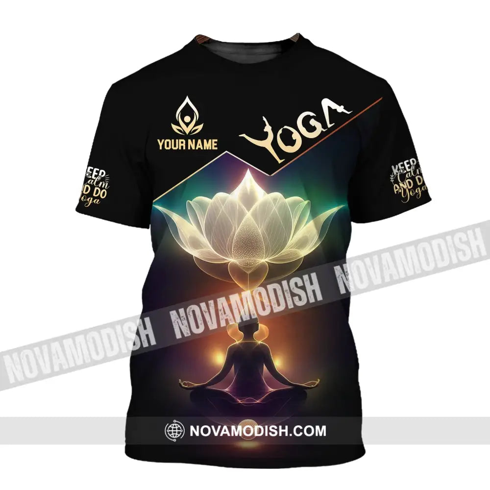 Woman Shirt Custom Name Yoga T-Shirt Hoodie Long Sleeve / S T-Shirt