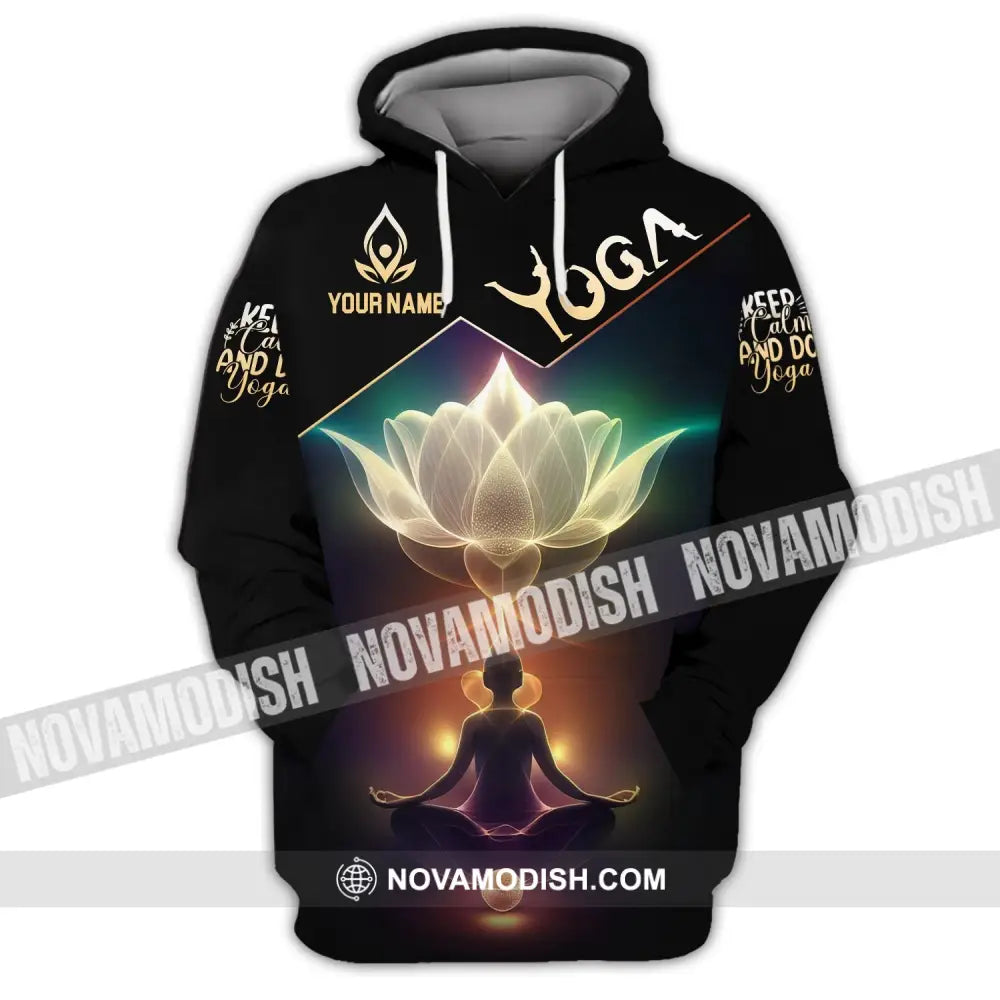 Woman Shirt Custom Name Yoga T-Shirt Hoodie Long Sleeve / S T-Shirt