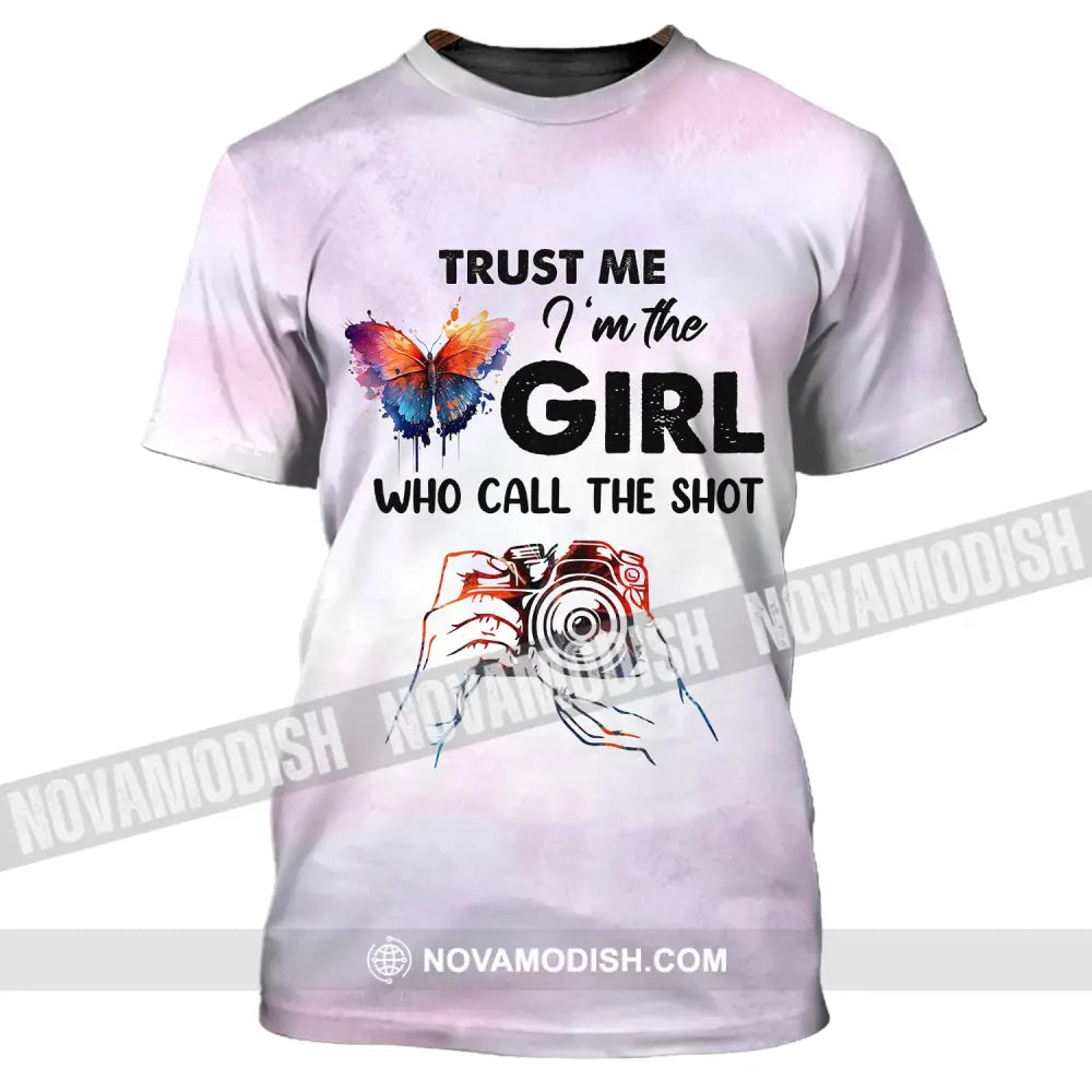 Woman Shirt Photographer The Girl Who Call Shot T-Shirt For Photographers / S T-Shirt