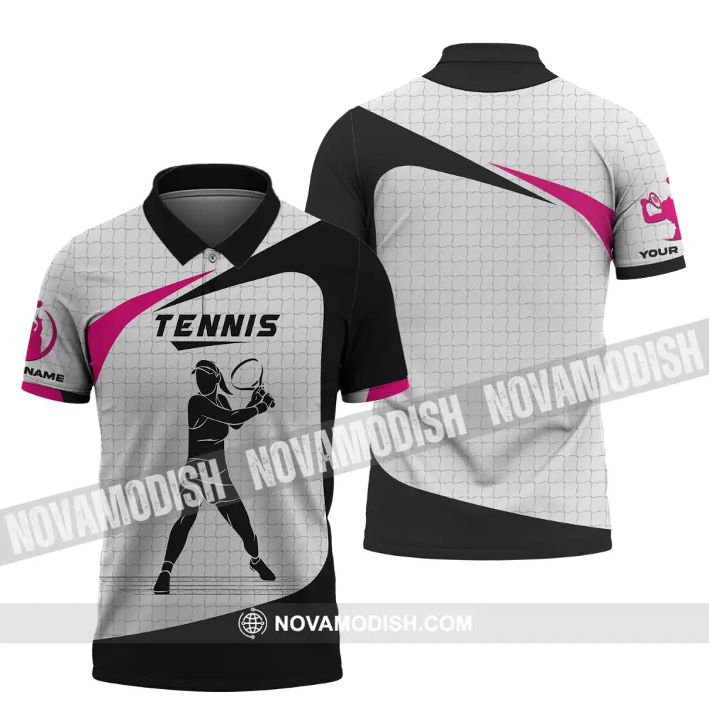 Woman Shirt Tennis T-Shirt Lover Gift Player Apparel Polo / S