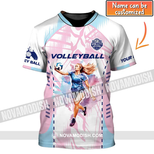 Woman Shirt Volleyball Custom Team T-Shirt For Club Gift Players