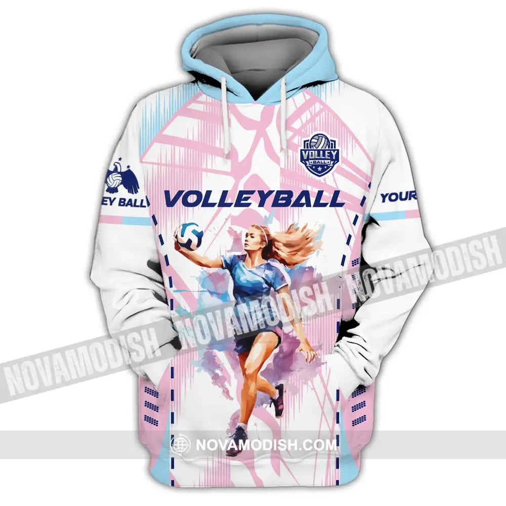 Woman Shirt Volleyball Custom Team T-Shirt For Club Gift Players